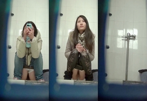 某商場公共女廁拍攝到的各式美女少婦如廁噓噓 有個黑絲皮褲妹子貌似還未開苞-f2d